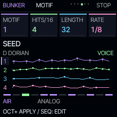 Actual MOTIF screen